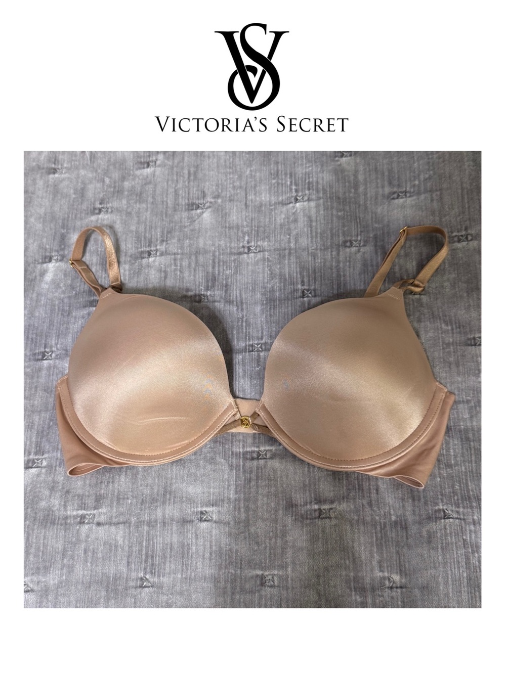Victoria's Secret Nude Very Sexy Bombshell Add-2-Cups Smooth Push-Up Bra